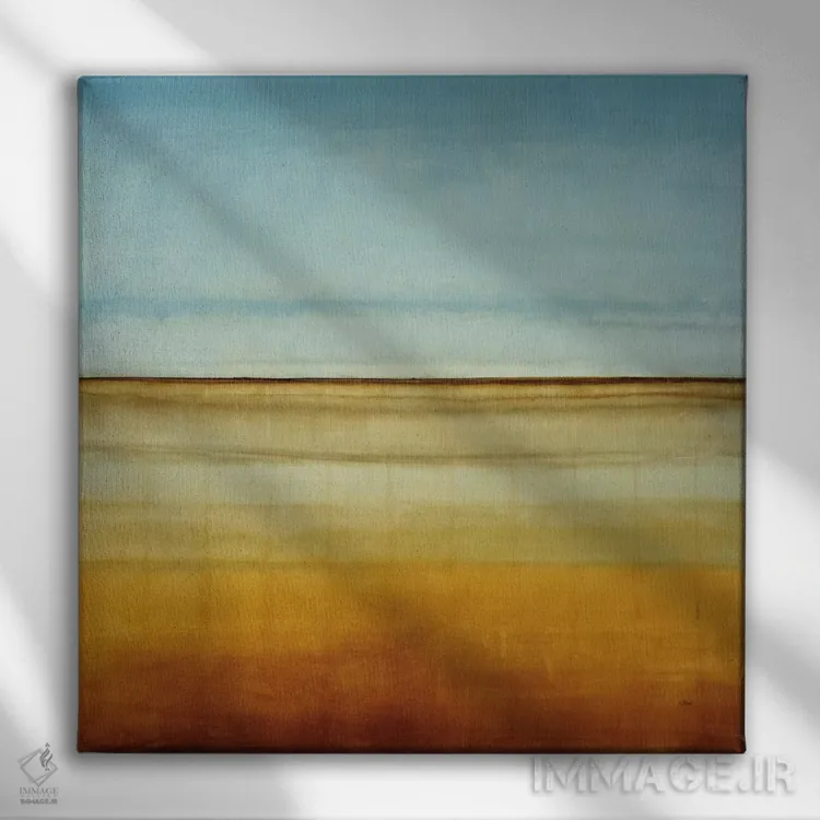 تابلو کف آبی I (قسمت اول) اثر رندی هبرد - نمای روبهرو روی دیوار
