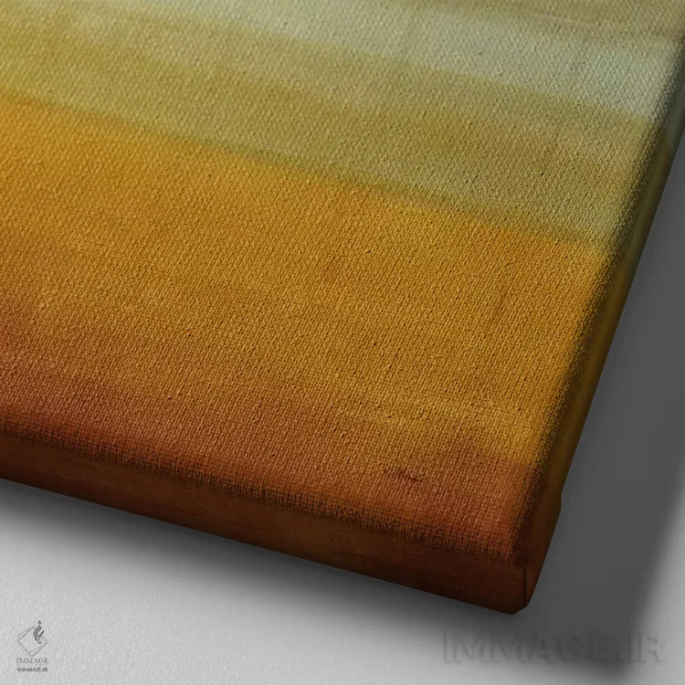 تابلو کف آبی I (قسمت اول) اثر رندی هبرد - نمای نزدیک بافت بوم