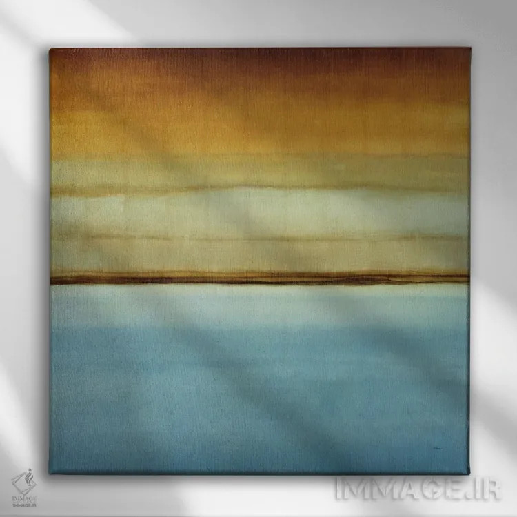 تابلو کف آبی دوم اثر رندی هبرد - نمای روبهرو روی دیوار
