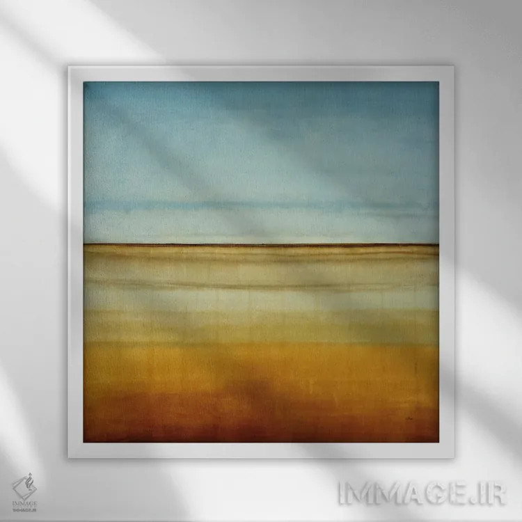 تابلو کف آبی I (قسمت اول) اثر رندی هبرد - نمای قابدار سفید