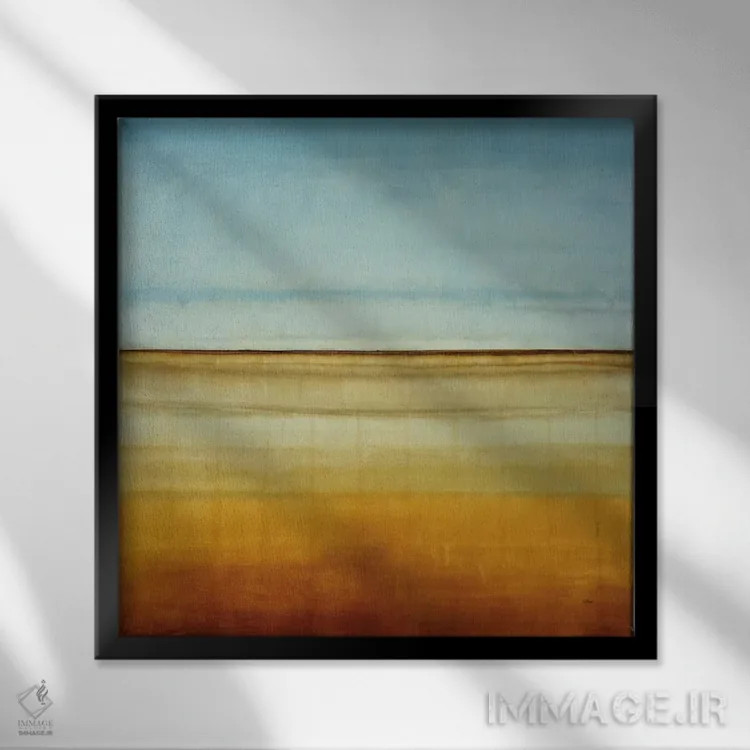 تابلو کف آبی I (قسمت اول) اثر رندی هبرد - نمای قابدار مشکی