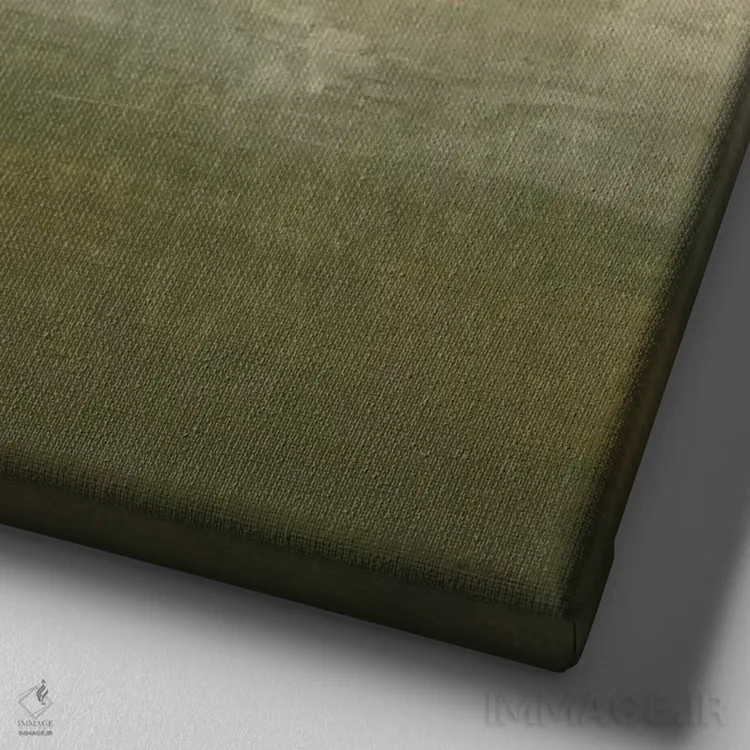 تابلو درخشش یک اثر رندی هبرد - نمای نزدیک بافت بوم