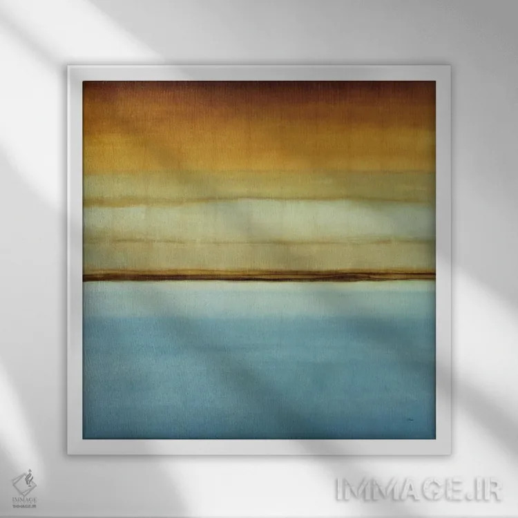 تابلو کف آبی دوم اثر رندی هبرد - نمای قابدار سفید