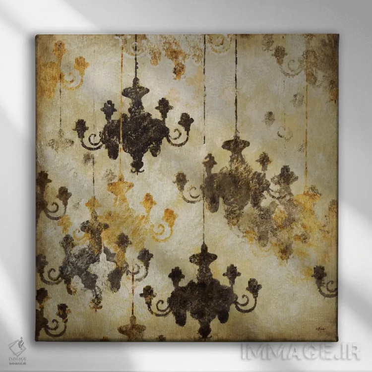 تابلو شفافشده یک اثر رندی هبرد - نمای روبهرو روی دیوار