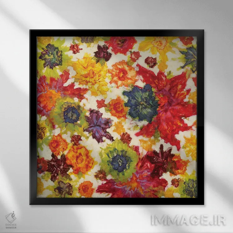 تابلو آرامش یک اثر رندی هبرد - نمای قابدار مشکی