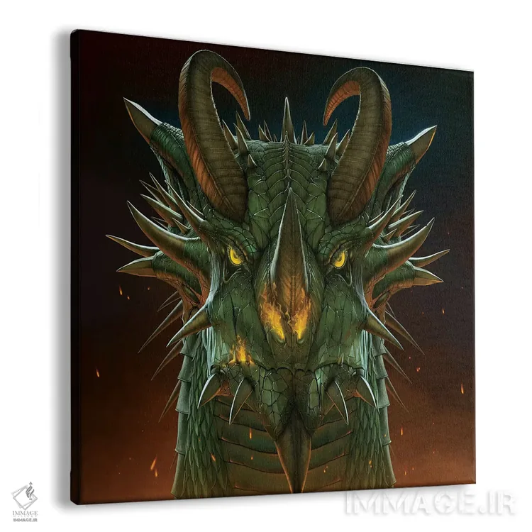 تابلو پرتره اژدها اثر وینسنت های - نمای پرسپکتیو محصول
