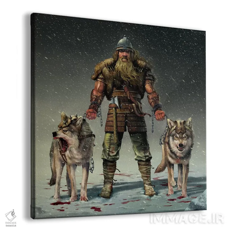 تابلو وایکینگ کوهستان اثر وینسنت های - نمای پرسپکتیو محصول