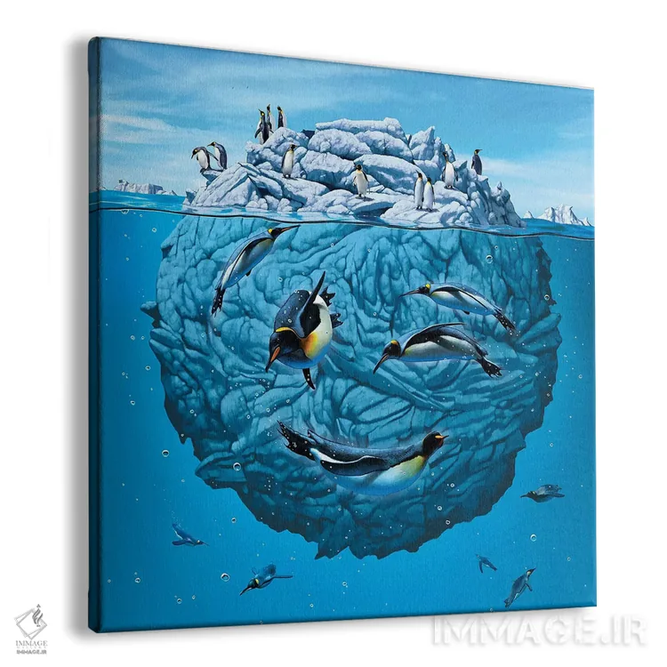 تابلو چشمک پنگوئن اثر وینسنت های - نمای پرسپکتیو محصول