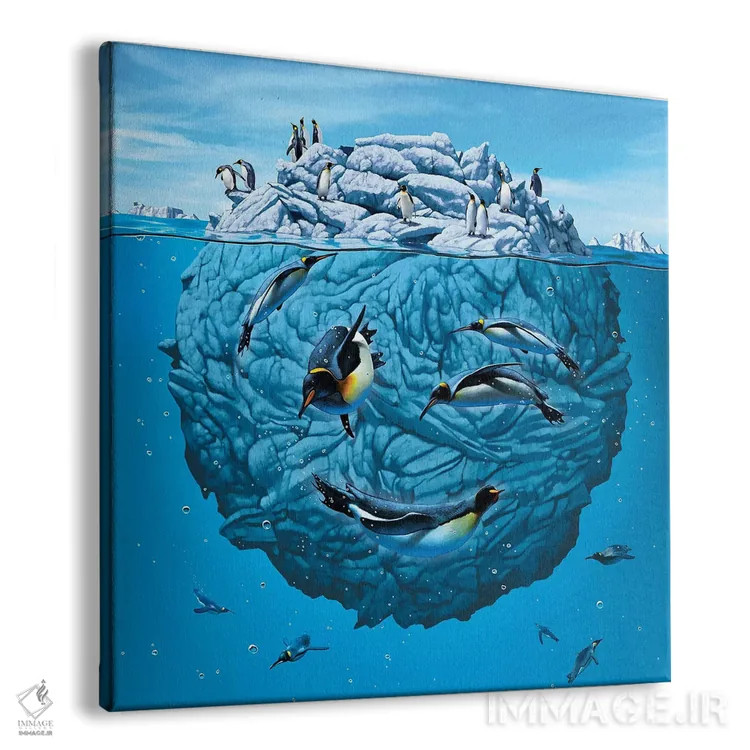 تابلو چشمک پنگوئن اثر وینسنت های - نمای پرسپکتیو محصول
