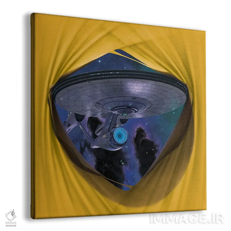 تابلو نفوذ سفینه انترپرایز NCC 1701 (پیشتازان فضا) اثر وینسنت های - نمای پرسپکتیو محصول