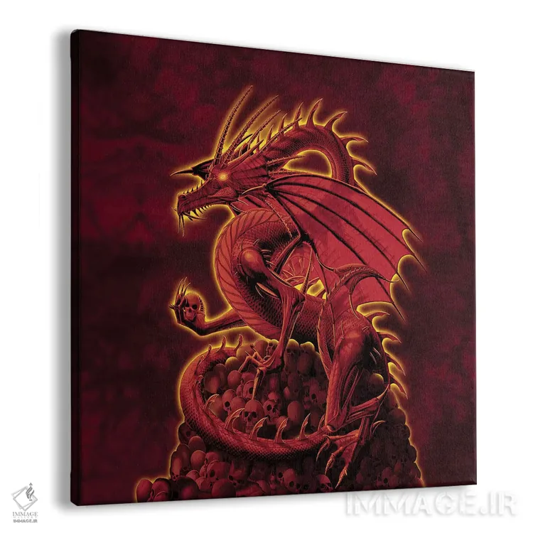 تابلو محوکننده نسخه قرمز اثر وینسنت های - نمای پرسپکتیو محصول