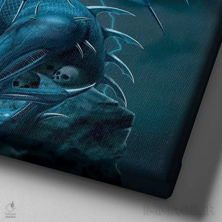 تابلو محوکننده اثر وینسنت های - نمای نزدیک بافت بوم