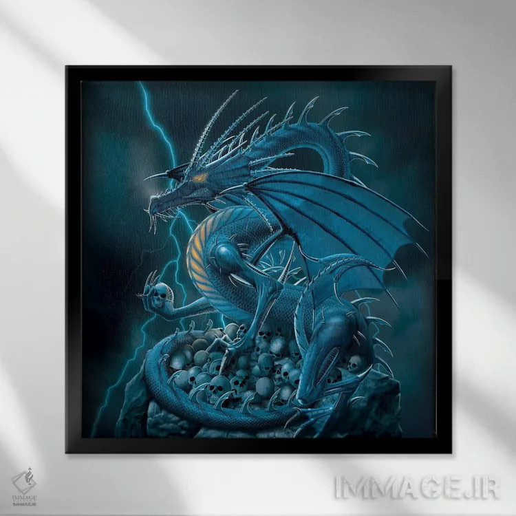 تابلو محوکننده اثر وینسنت های - نمای قابدار مشکی