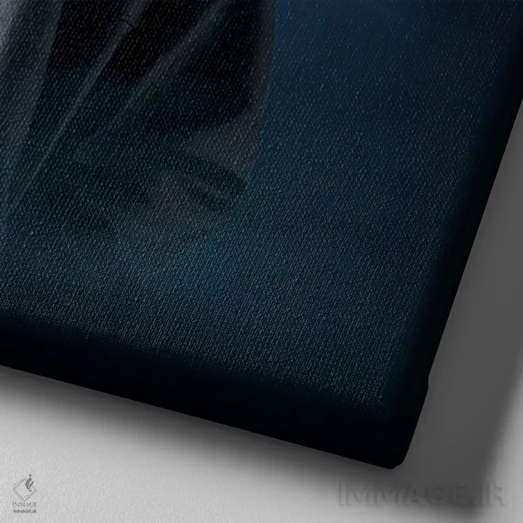 تابلو الفایس کوپر (ترکیبی تخیلی از فیل و Alice Cooper) اثر وینسنت های - نمای نزدیک بافت بوم