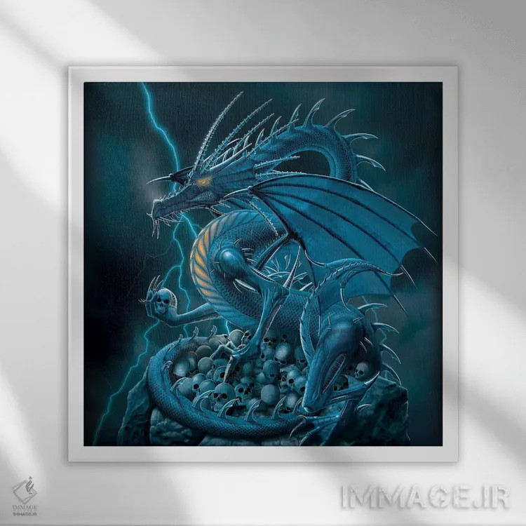 تابلو محوکننده اثر وینسنت های - نمای قابدار سفید