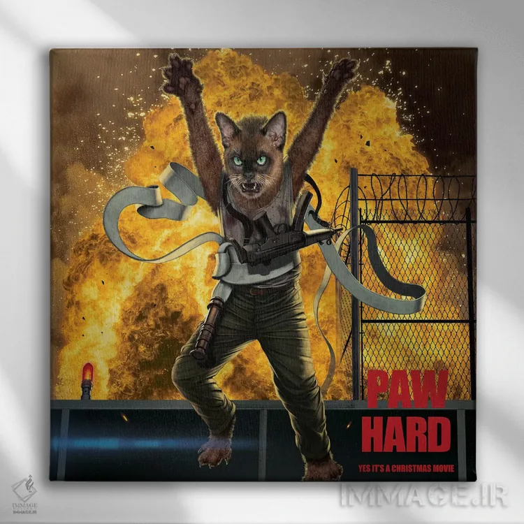 تابلو پنجه سخت اثر وینسنت های - نمای روبهرو روی دیوار