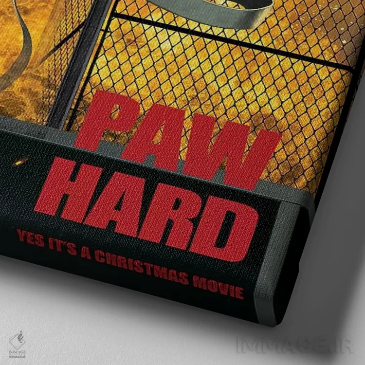 تابلو پنجه سخت اثر وینسنت های - نمای نزدیک بافت بوم