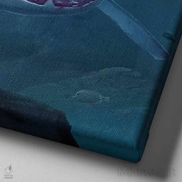 تابلو گاز کوسه اثر وینسنت های - نمای نزدیک بافت بوم