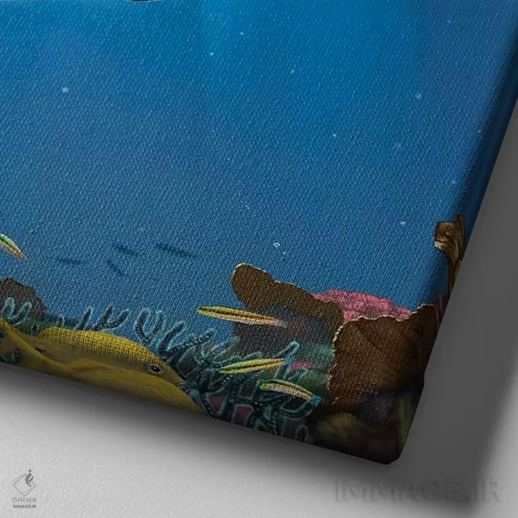 تابلو واکیتا (گونهٔ شدیداً در معرض خطر) اثر وینسنت های - نمای نزدیک بافت بوم