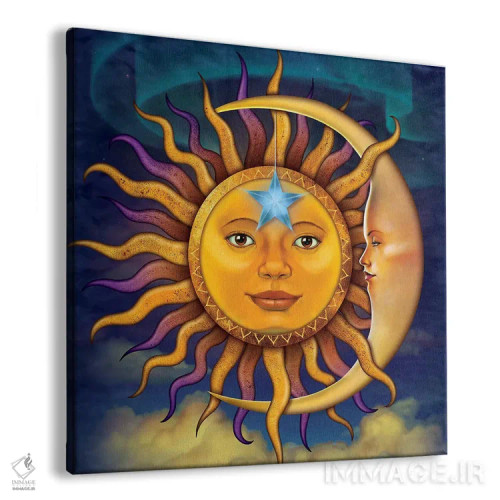 تابلو خورشید و ماه اثر وینسنت های - نمای پرسپکتیو محصول