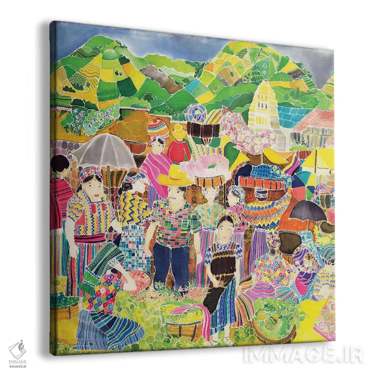 تابلو بازار آلمولونگا اثر هیلاری سایمون - نمای پرسپکتیو محصول