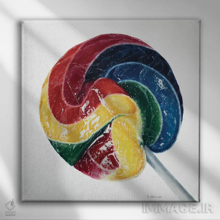 تابلو دلباخته تو اثر هانا کاچینیل - نمای روبهرو روی دیوار