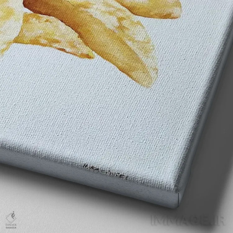 تابلو نمک و سرکه اثر هانا کاچینیل - نمای نزدیک بافت بوم