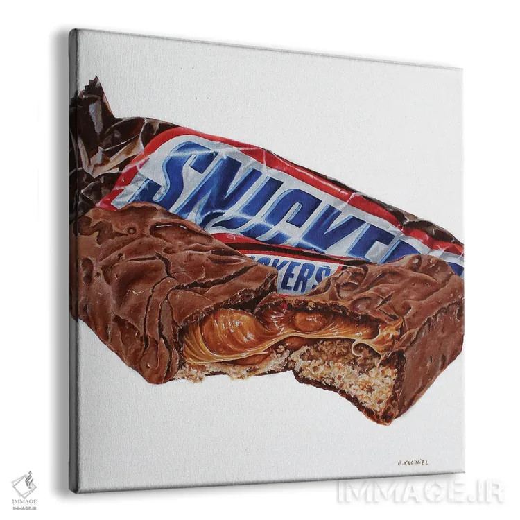 تابلو کاملاً دیوانه (واژهبازی با فندق) اثر هانا کاچینیل - نمای پرسپکتیو محصول