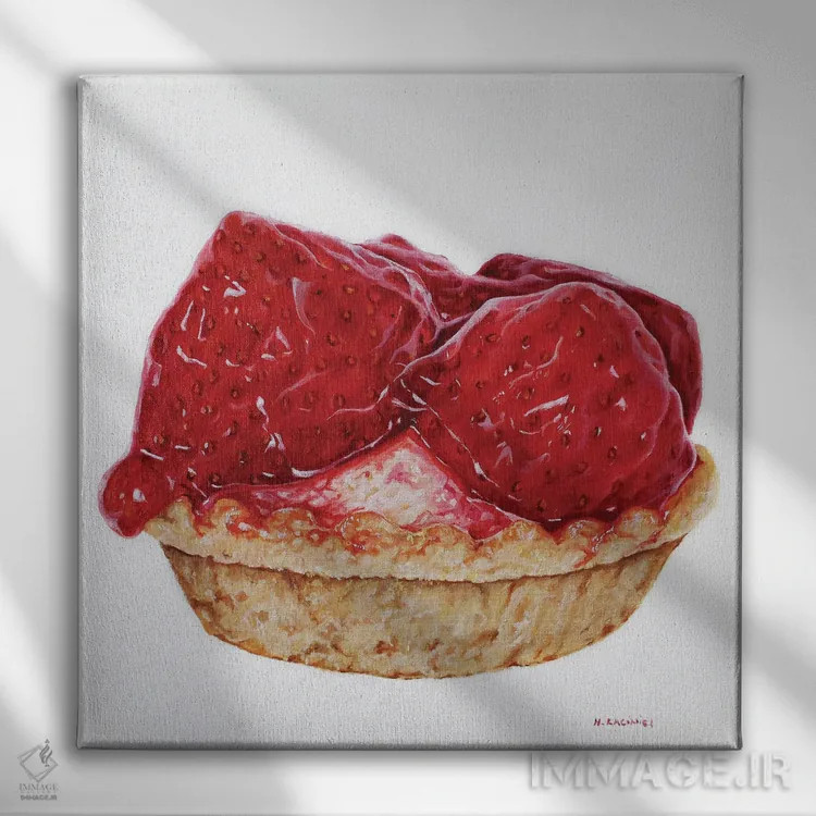 تابلو لذت گناهآلود اثر هانا کاچینیل - نمای روبهرو روی دیوار