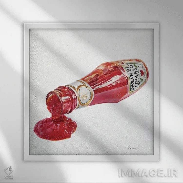 تابلو فقط چیپس اضافه کن اثر هانا کاچینیل - نمای قابدار سفید