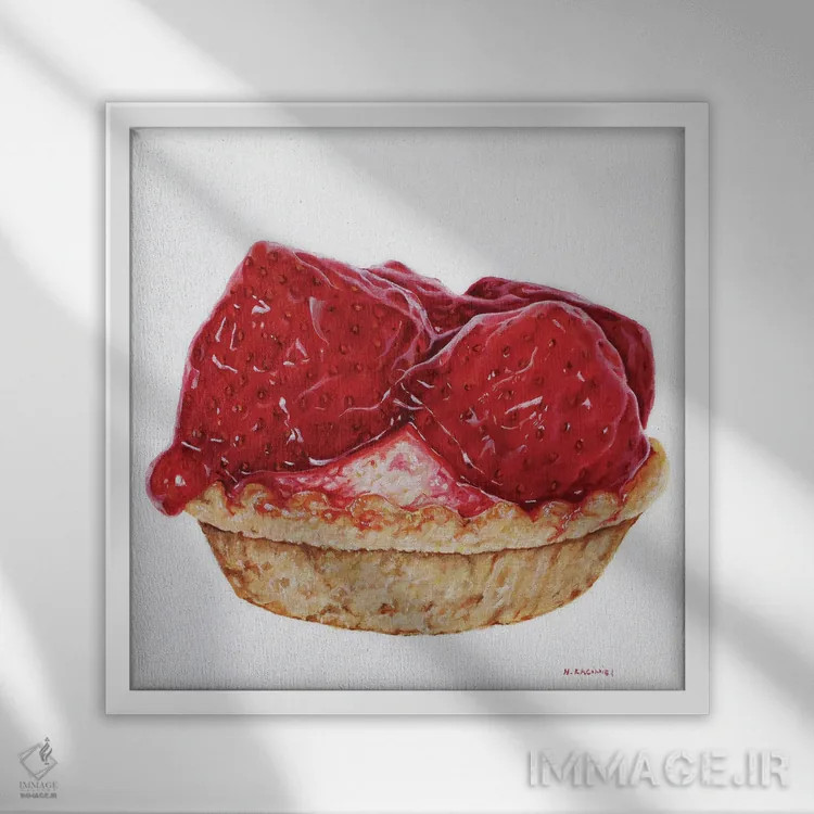 تابلو لذت گناهآلود اثر هانا کاچینیل - نمای قابدار سفید