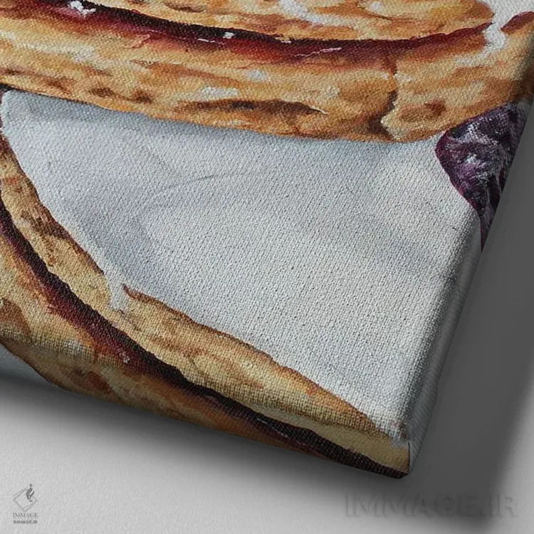 تابلو ساختمان امپایر اثر هانا کاچینیل - نمای نزدیک بافت بوم