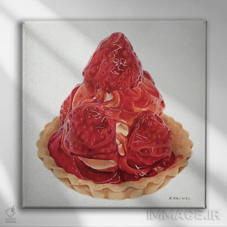 تابلو افراط در خوشی اثر هانا کاچینیل - نمای روبهرو روی دیوار