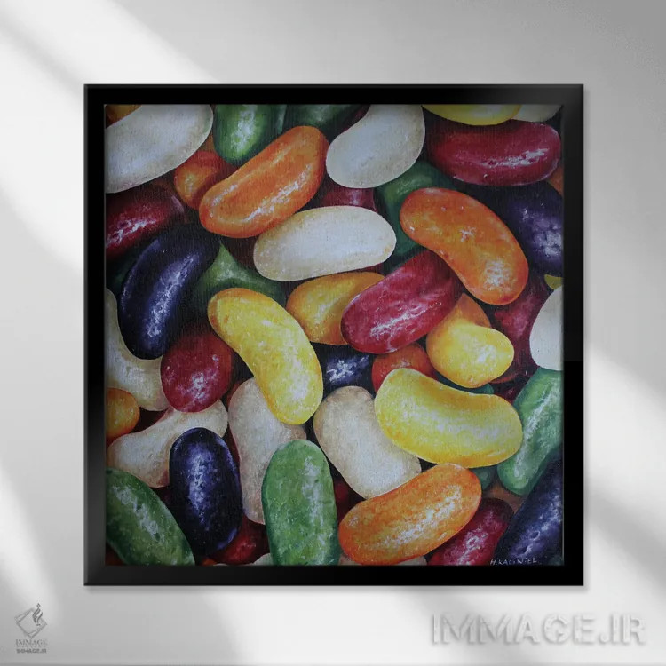 تابلو خیلی باحال (واژهپردازی) اثر هانا کاچینیل - نمای قابدار مشکی