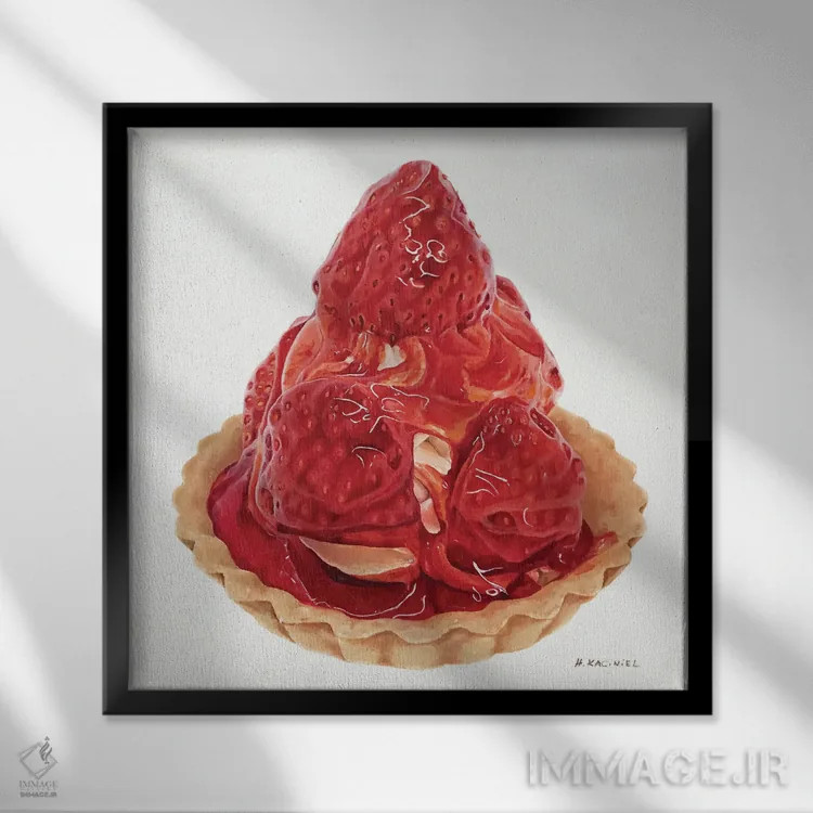 تابلو افراط در خوشی اثر هانا کاچینیل - نمای قابدار مشکی