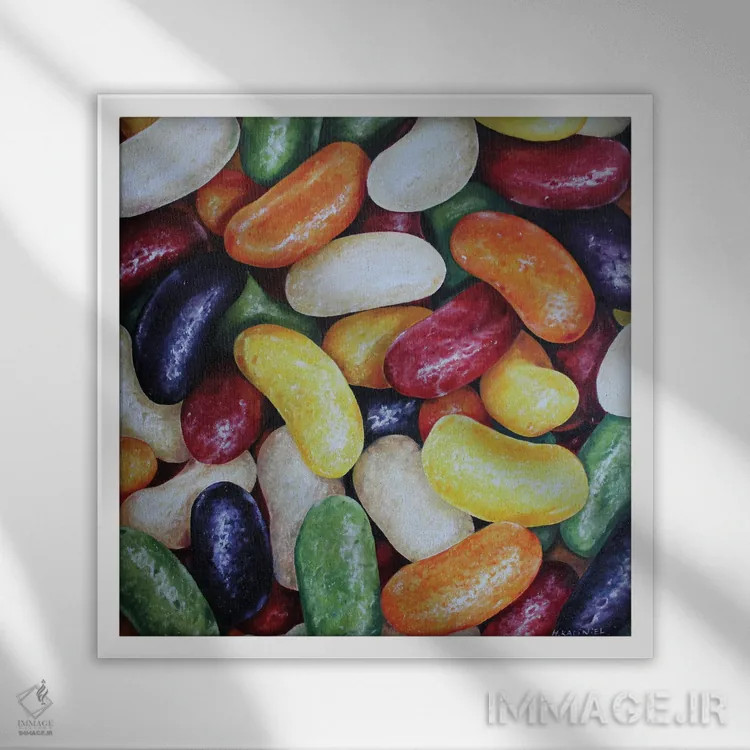 تابلو خیلی باحال (واژهپردازی) اثر هانا کاچینیل - نمای قابدار سفید