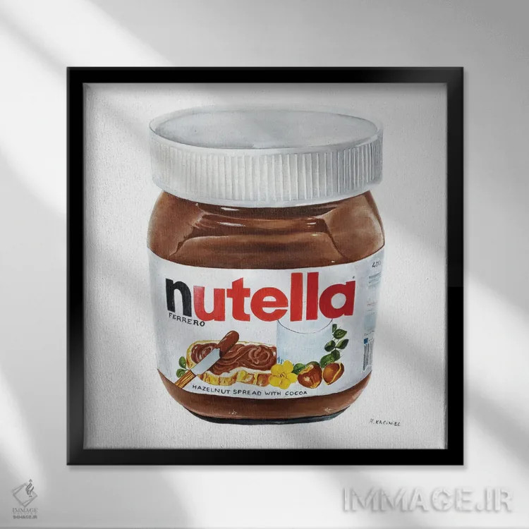 تابلو وسوسه تاریک اثر هانا کاچینیل - نمای قابدار مشکی