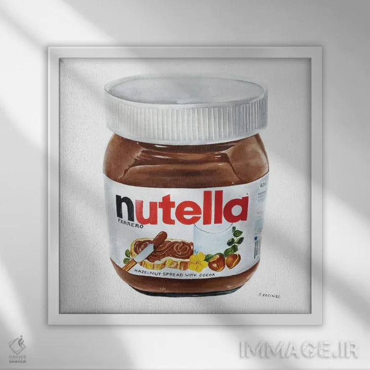 تابلو وسوسه تاریک اثر هانا کاچینیل - نمای قابدار سفید