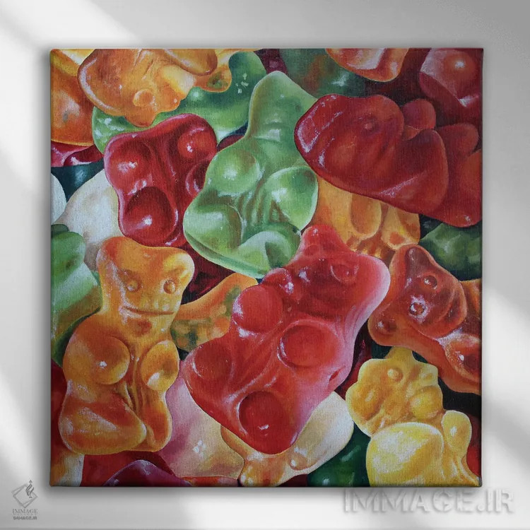 تابلو گودال خرس اثر هانا کاچینیل - نمای روبهرو روی دیوار