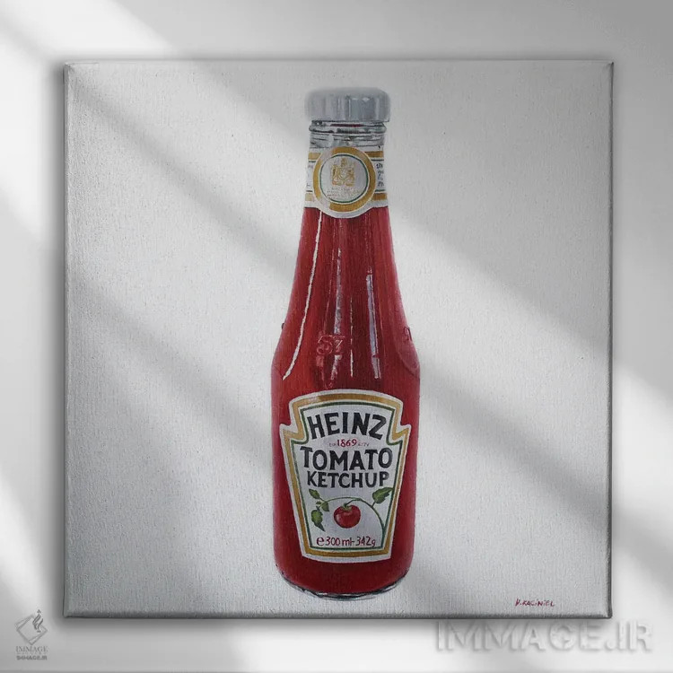 تابلو ضد جاذبه اثر هانا کاچینیل - نمای روبهرو روی دیوار