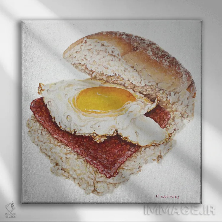 تابلو برشی از بهشت اثر هانا کاچینیل - نمای روبهرو روی دیوار