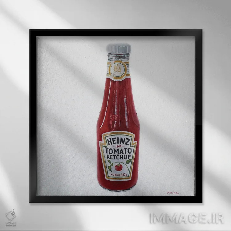 تابلو ضد جاذبه اثر هانا کاچینیل - نمای قابدار مشکی