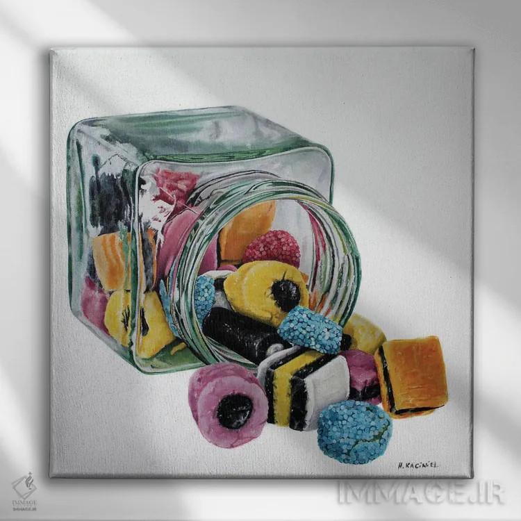 تابلو فرار بزرگ اثر هانا کاچینیل - نمای روبهرو روی دیوار