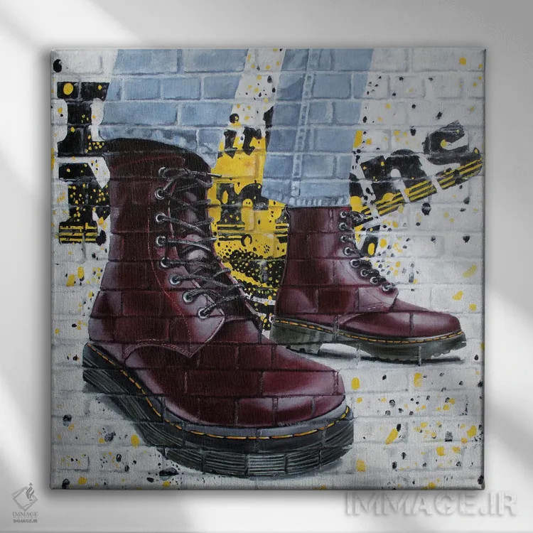 تابلو شور و هیجان نوجوانی اثر هانا کاچینیل - نمای روبهرو روی دیوار