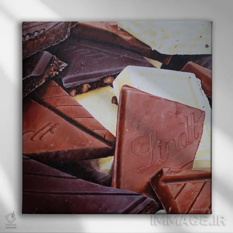 تابلو سعادت سوئیسی اثر هانا کاچینیل - نمای روبهرو روی دیوار