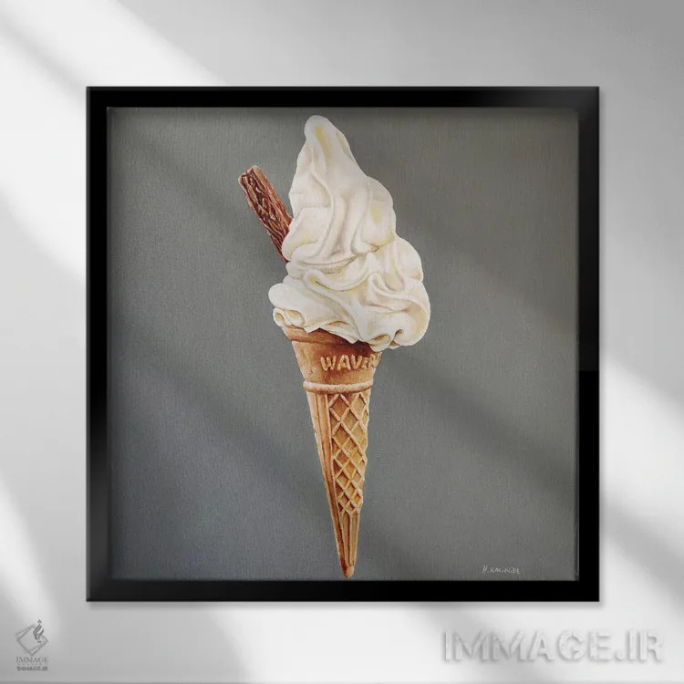 تابلو فلفل شیرین اثر هانا کاچینیل - نمای قابدار مشکی