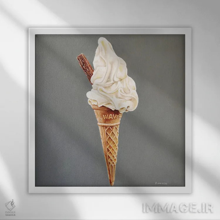 تابلو فلفل شیرین اثر هانا کاچینیل - نمای قابدار سفید