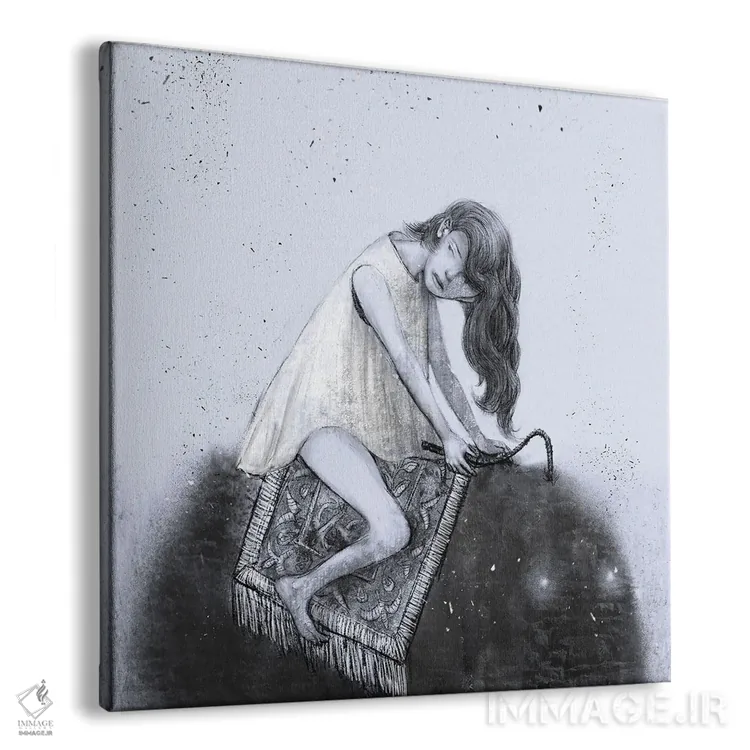 تابلو زغالسنگ (V) سواری مهآلود اثر هیرویوشی کوراوا - نمای پرسپکتیو محصول