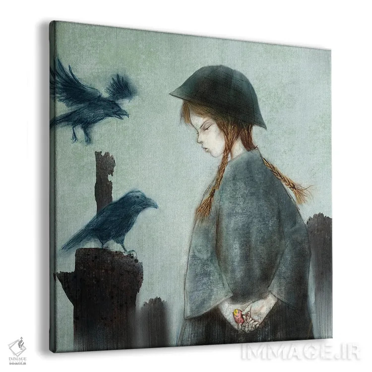 تابلو تخم کلاغ نیلی (VII) اثر هیرویوشی کوراوا - نمای پرسپکتیو محصول