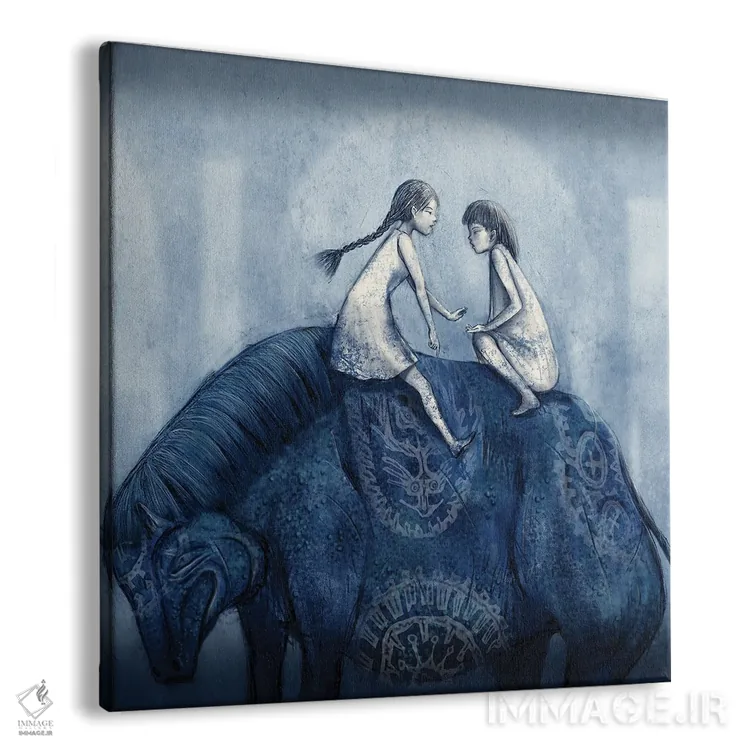 تابلو گاو نیلی (XV) اثر هیرویوشی کوراوا - نمای پرسپکتیو محصول